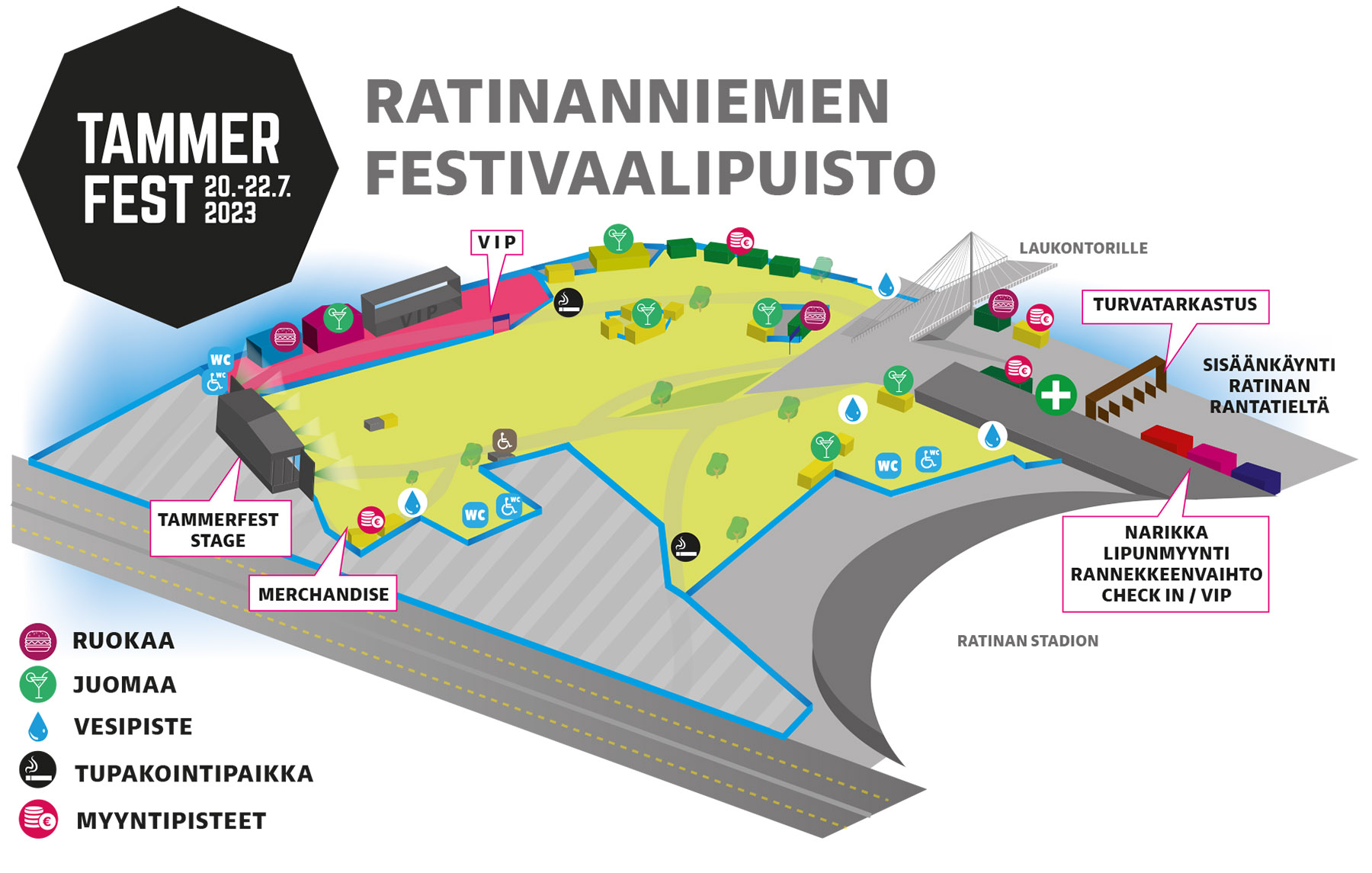 Saapuminen Tammerfest